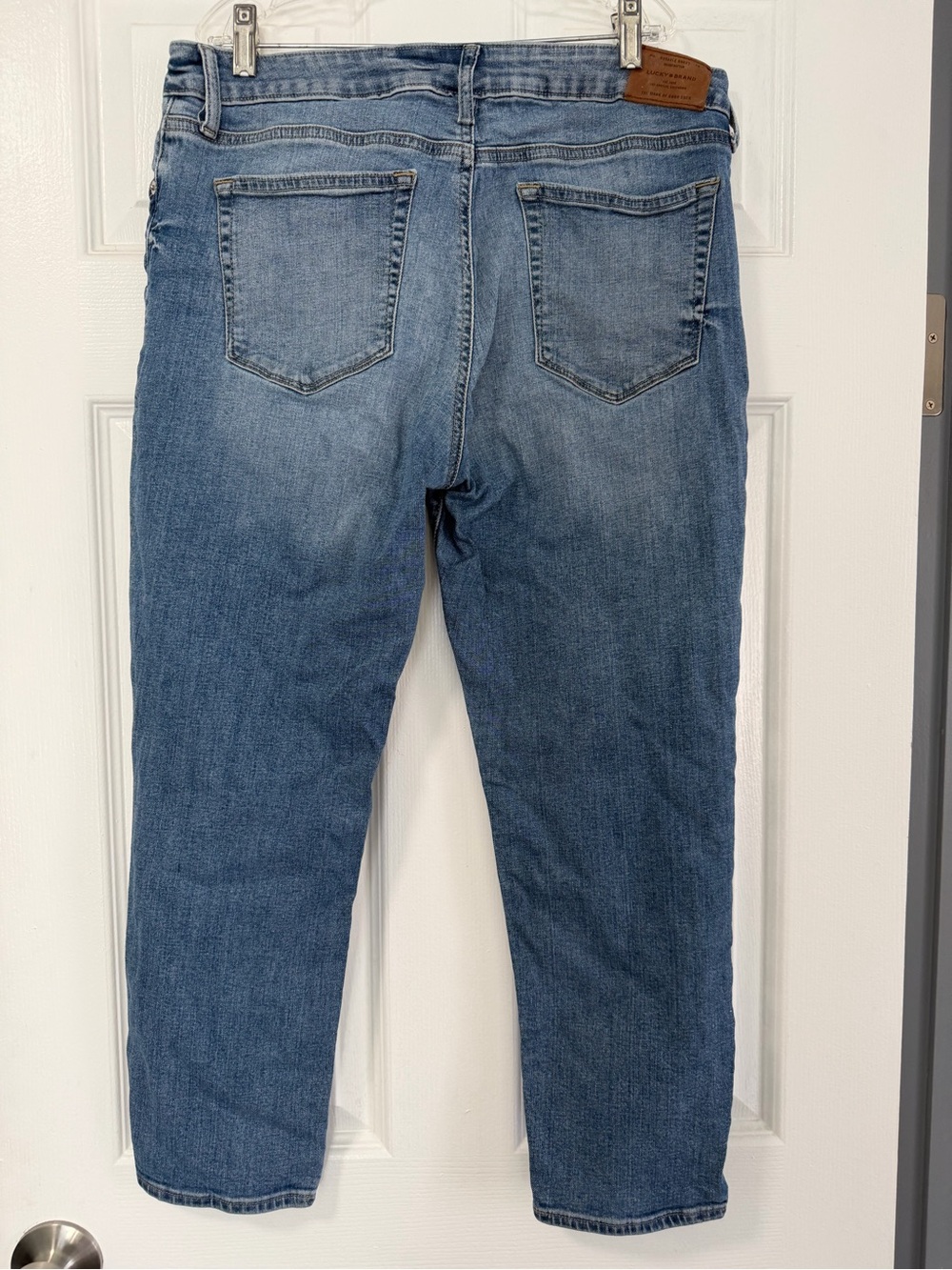 Lucky Brand Lolita Crop Jeans Womens 12/31 Light Wash Mid Rise Stretch - Picture 3 of 11